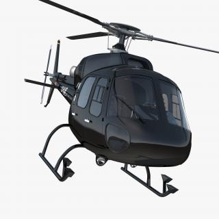 Helicopter Eurocopter AS355 Rigged 3D model