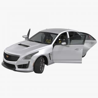 3D Cadillac CTS V 2016 Rigged