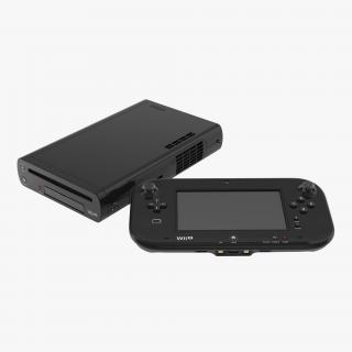 Nintendo Wii U Set Black 3D model