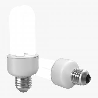 3D Energy Saving Light Bulb 3 Illuminated model