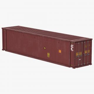 45 ft High Cube Container Red 3D model