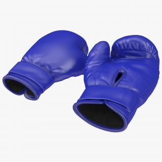 3D Boxing Gloves Blue model