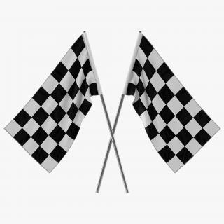 3D Racing Flag 3 model