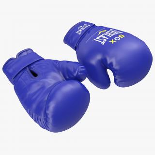 Boxing Gloves Everlast Blue 3D