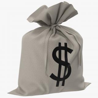 3D Money Bag Dollar