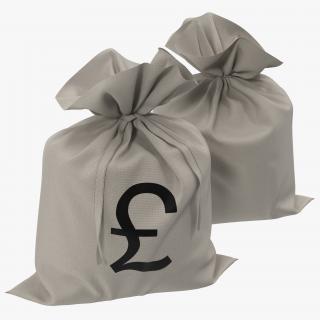 3D model Money Bag Pound