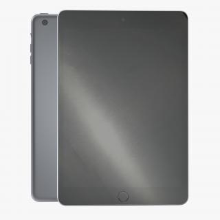 iPad Mini 3 Space Gray 3D