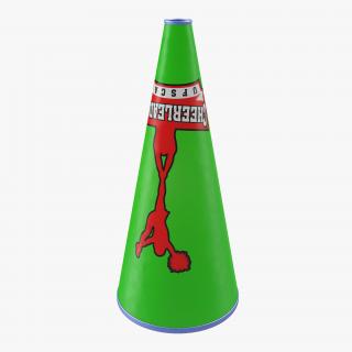 Cheerleader Megaphone Green 3D