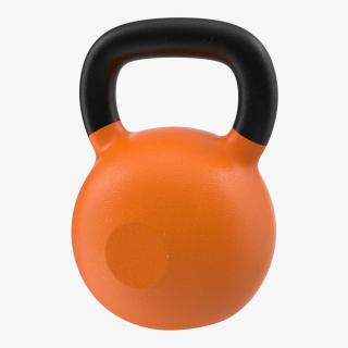 Kettlebell 2 Orange 3D model