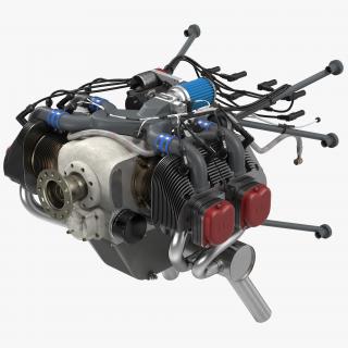 Piston Aircraft Engine ULPower UL260i 3D