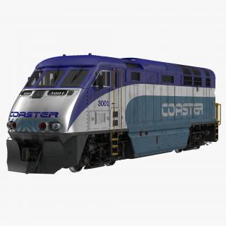 Diesel Electric Locomotive F59 PHI Coaster 3D