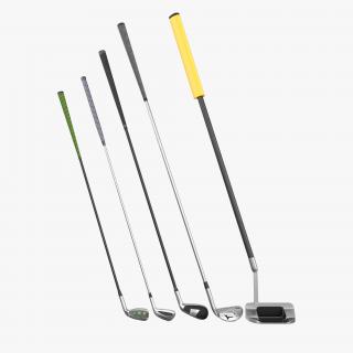 3D Golf Clubs 3D Models Collection