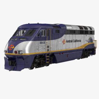 3D Diesel Electric Locomotive F59 PHI Amtrak