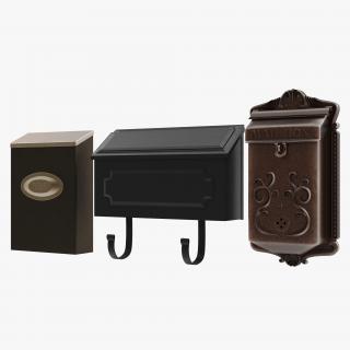 3D Wall Mount Mailboxes Collection