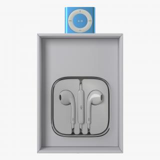 3D iPod Shuffle Blue 3D Models Set