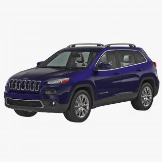 Jeep Cherokee 2015 Simple Interior 3D model