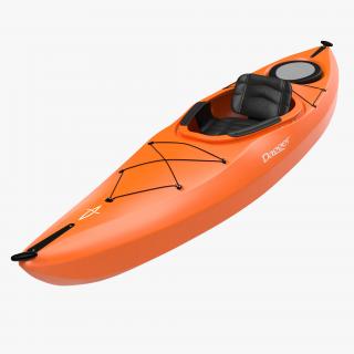 Kayak Orange 3D