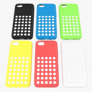 3D iPhone 5c Case 3D Models Set model