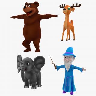 Cartoon Characters Collection 3D model