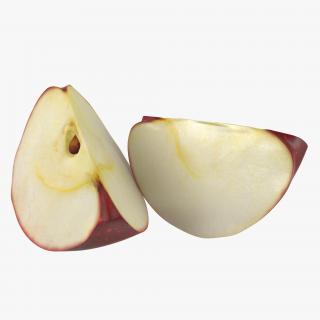 3D model Red Apple Slice