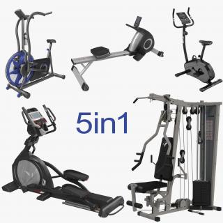 Exercise Equipment 3D Models Collection 3D model