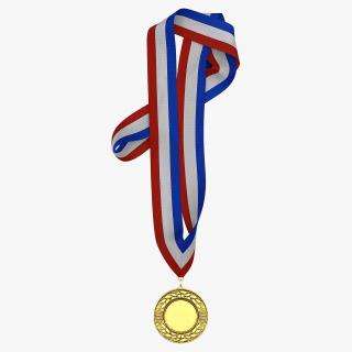 3D Award Medal 3 Gold model