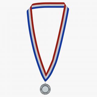 3D Award Medal Silver model