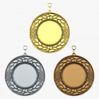 3D Award Medals 3D Models Set 3 model