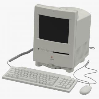 3D Apple Macintosh Color Classic Set model