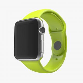 Apple Watch 38mm Fluoroelastomer Green Sport Band 3D model