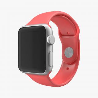 3D Apple Watch 38mm Fluoroelastomer Pink Sport Band model