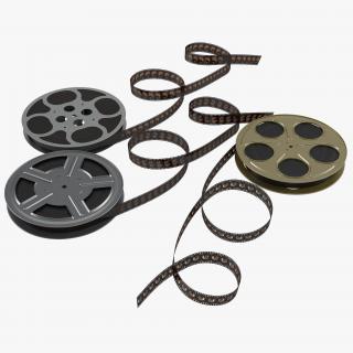 Video Film Reels Collection 2 3D model