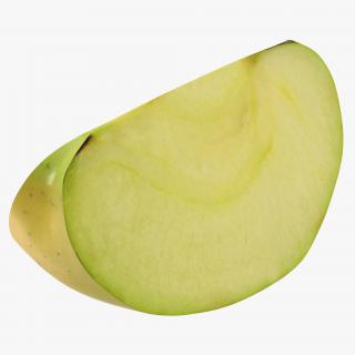 Green Apple Slice 2 3D model