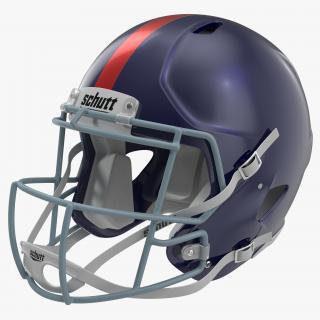 Football Helmet 3 Schutt Blue 3D model