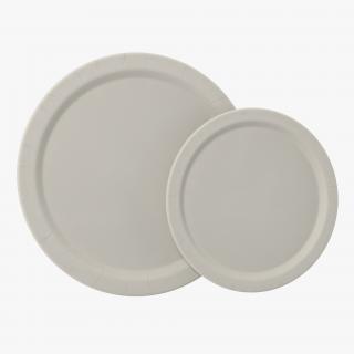 3D Paper Plates 3D Models Set