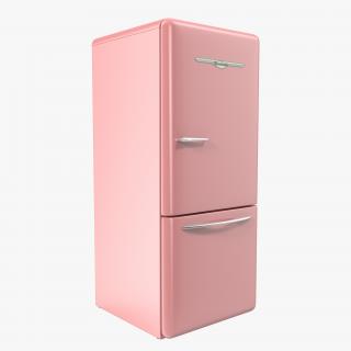 3D model Retro Refrigerator Elmira Northstar Pink