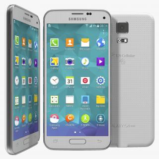 3D Samsung Galaxy S5 Mini White model