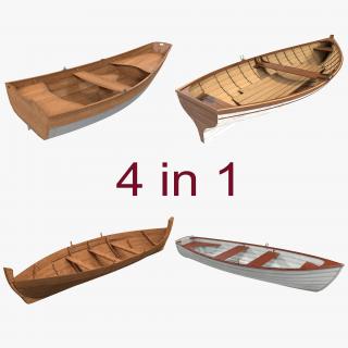 3D Rowboats Collection 2