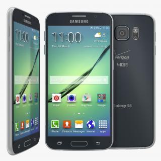 3D Samsung Galaxy S6 Black model