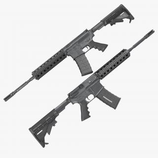 3D Assault Rifle AR15 model