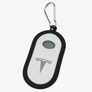 Tesla S Key Fob White Cover 3D