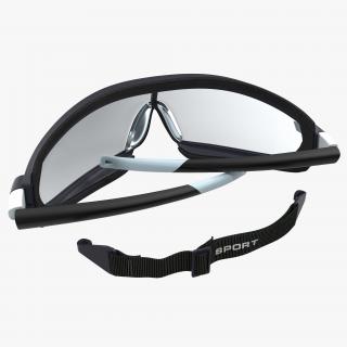 3D model Safety Sport Glasses Folded Generic