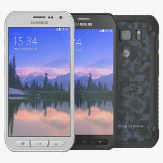 3D Samsung Galaxy S6 Active Set model