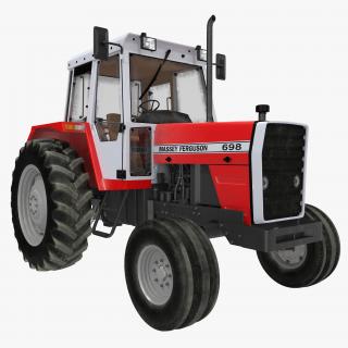 3D Vintage Tractor Ferguson 698 model