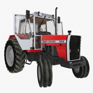 3D model Vintage Tractor Ferguson 698 Rigged