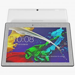 Tablet Lenovo Tab 2 A10 White 3D model