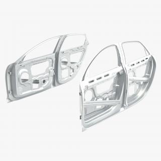 3D Car Door Frames 3D Model Rigged