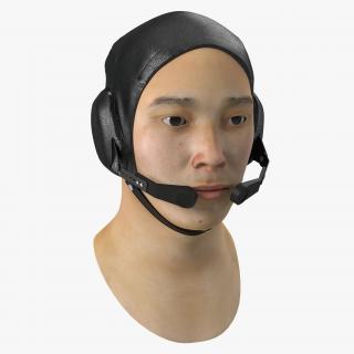 3D Chinese Pilot Head model