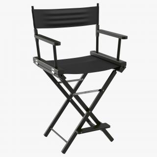 Director Chair 2 Black 3D