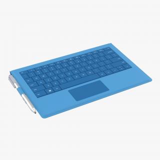 3D model Microsoft Surface Pro 3 Keyboard and Pen